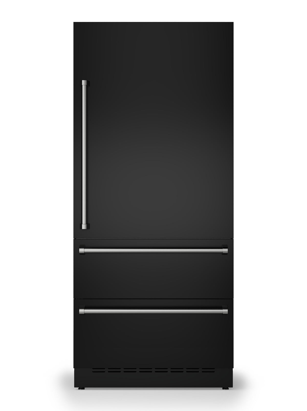 36"W. Integrated Bottom Freezer Door Panel Right Hinge - Onyx