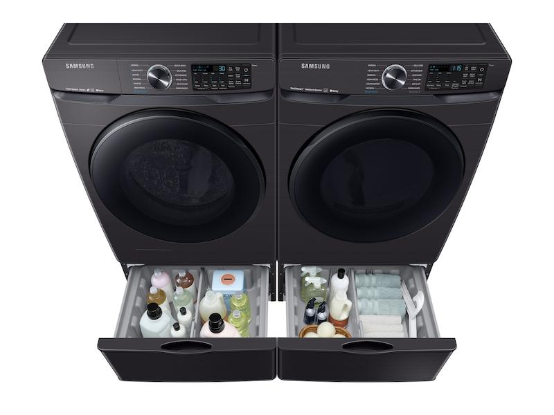 5.0 cu. ft. Smart Front Load Washer with Super Speed in Black Stainless Steel