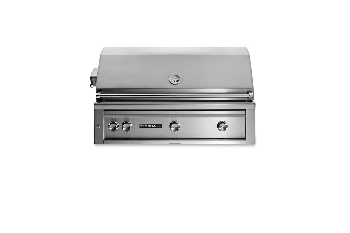 42" SEDONA BUILT-IN GRILL WITH 3 STAINLESS STEEL BURNERS AND ROTISSERIE (L701R)