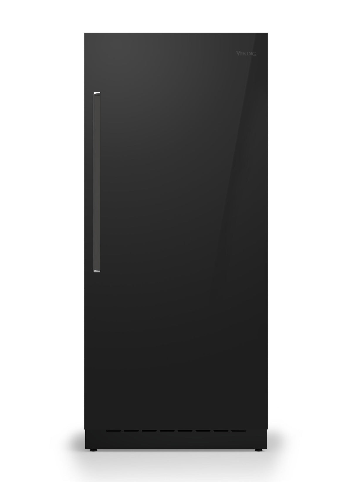 36" W. Integrated Column Door Panel - RVL Black Glass Right Hinge