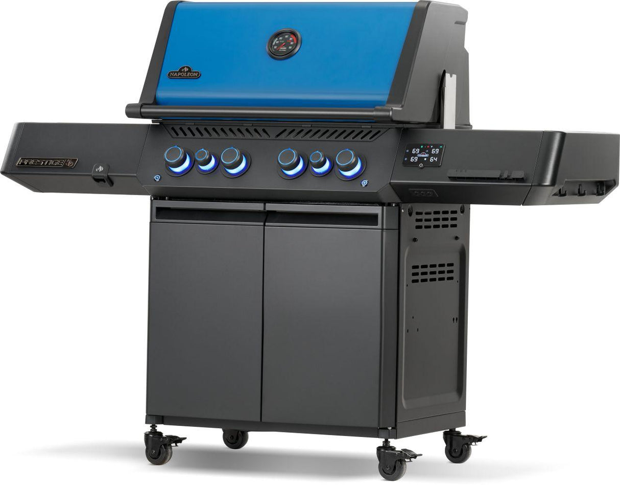 50thAnniversary Edition Prestige 500 Includes Commemorative Cover, Apron and Tool Set , Natural Gas, Black and Blue