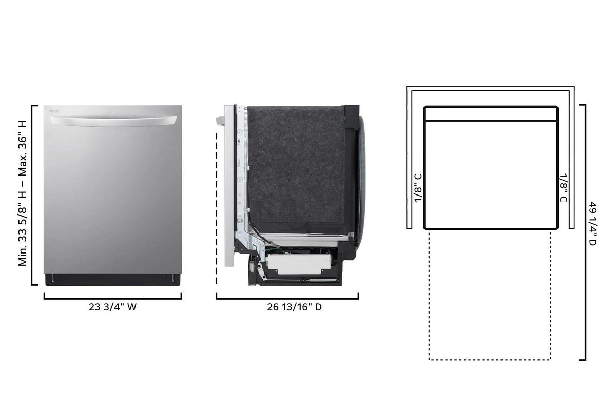 24-Inch QuadWash® Top Control Dishwasher - Stainless Steel