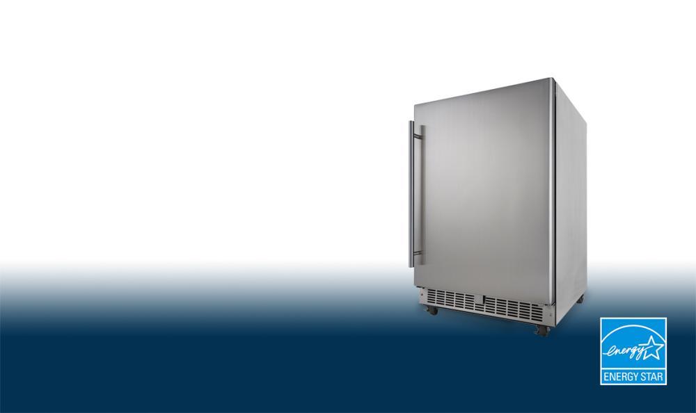 Outdoor Rated Stainless Steel Fridge