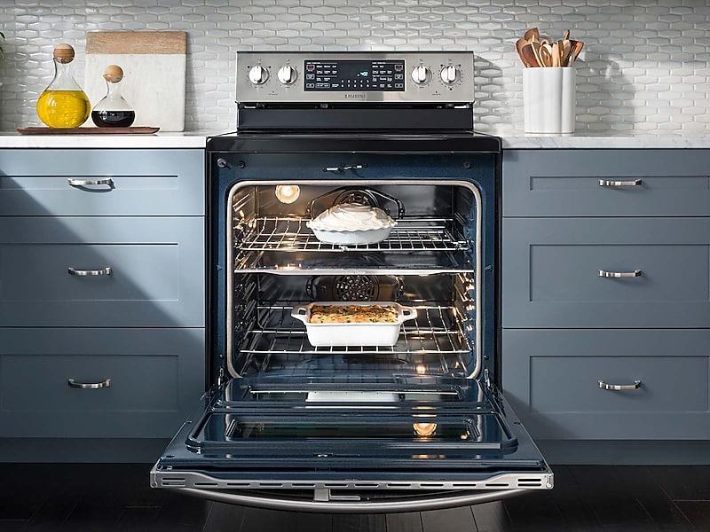 5.9 cu. ft. Freestanding Electric Range with Flex Duo™ & Dual Door in Stainless Steel