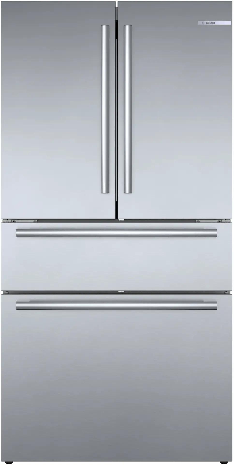 800 Series French Door Bottom Mount Refrigerator 36" Stainless steel (with anti-fingerprint)