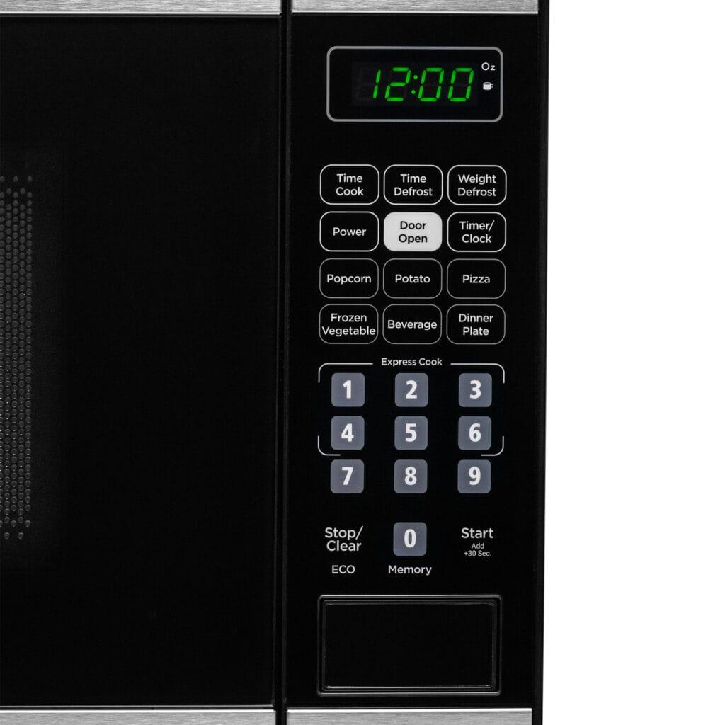 Danby 0.7 cu. ft. Countertop Microwave in Black and Stainless Steel
