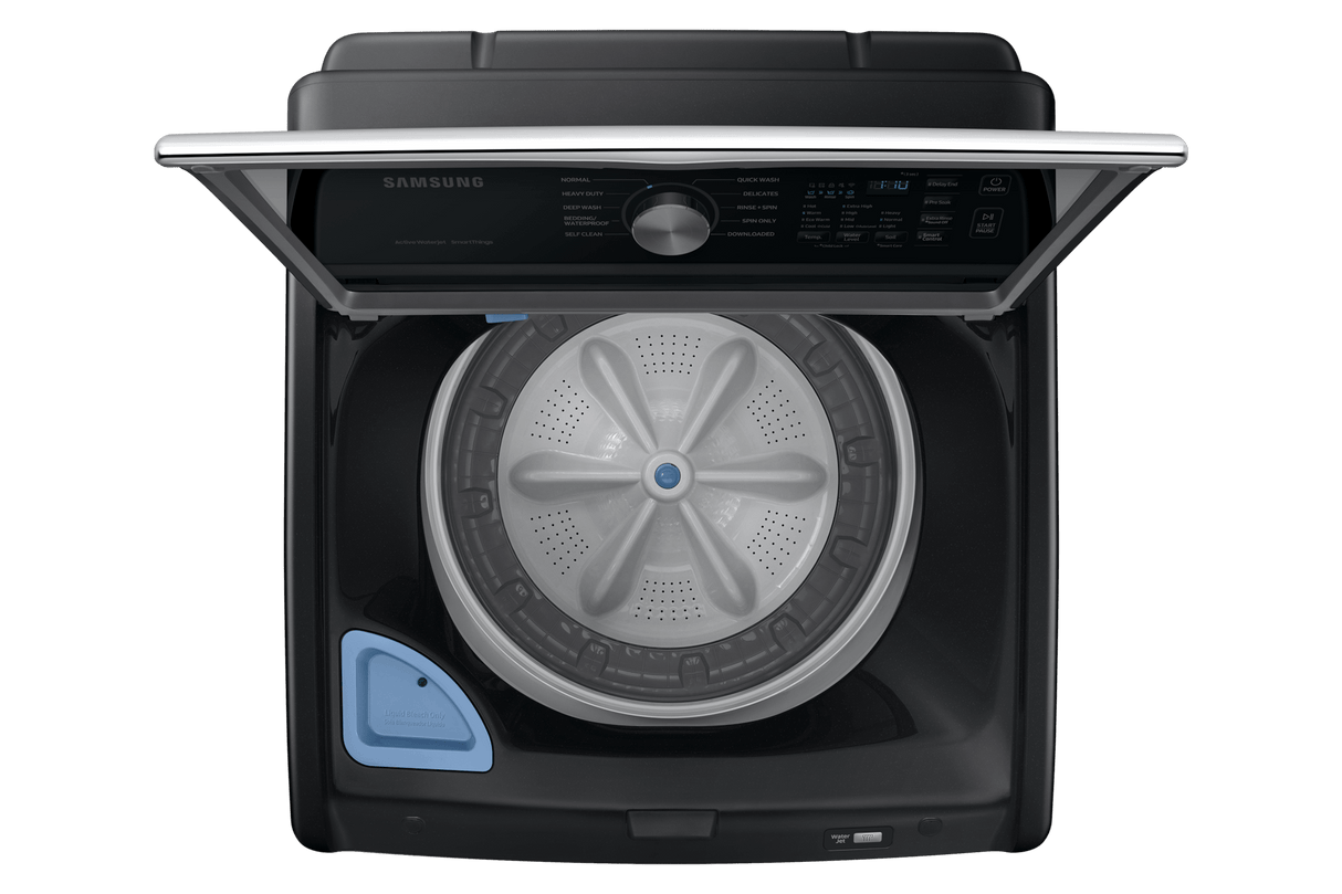 4.7 cu. ft. Large Capacity Smart Top Load Washer with Active WaterJet in Brushed Black