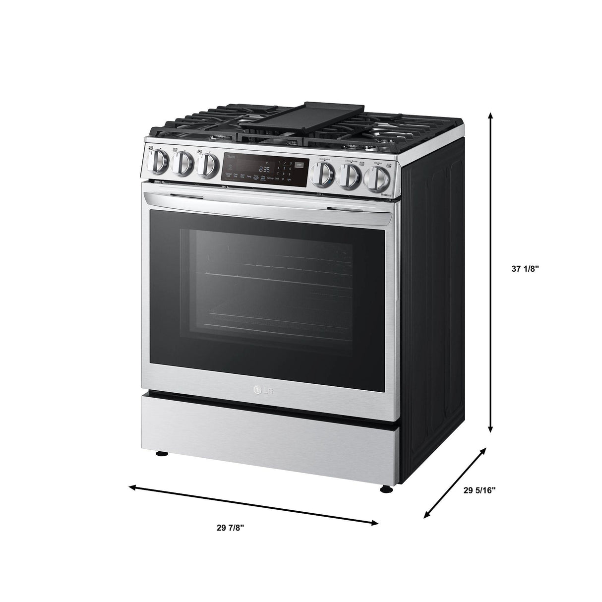 6.3 cu ft. Smart wi-fi Enabled ProBake Convection® InstaView® Gas Slide-In Range with Air Fry