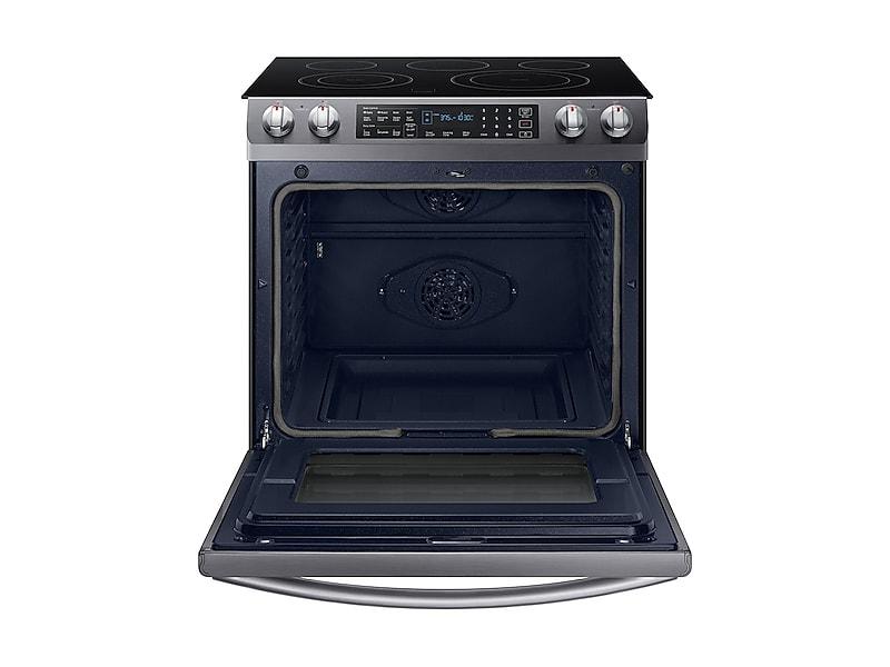 5.8 cu. ft. Slide-In Electric Range in Black Stainless Steel