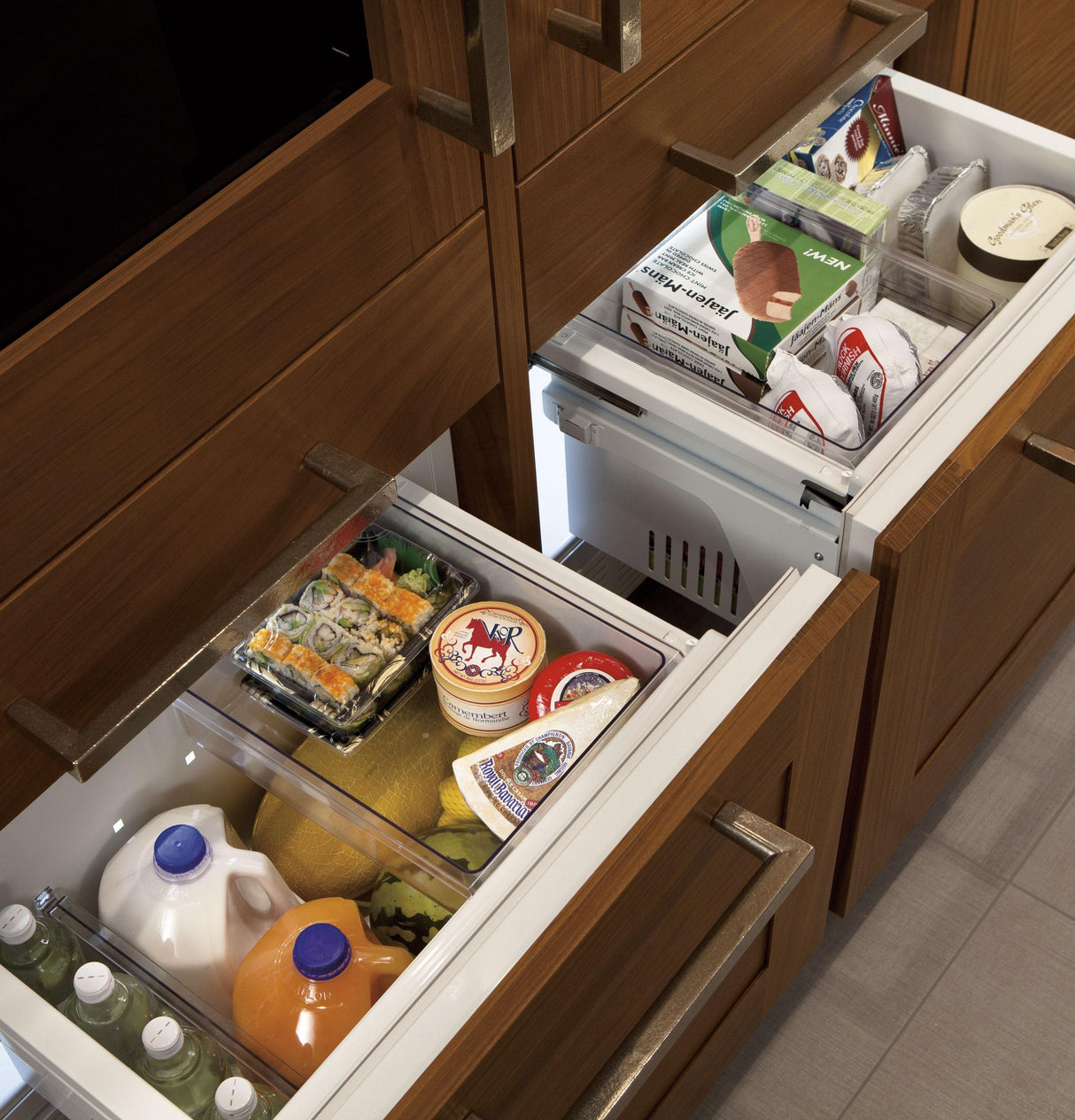 Monogram 30" Integrated Glass-Door Refrigerator for Single or Dual Installation