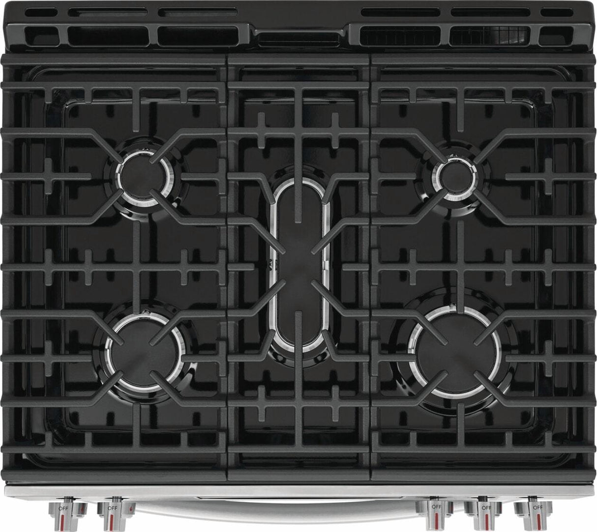 30" Front Control Gas Range with Stone-Baked Pizza