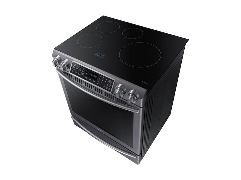 5.8 cu ft. Smart Slide-in Induction Range with Virtual Flame™ in Black Stainless Steel