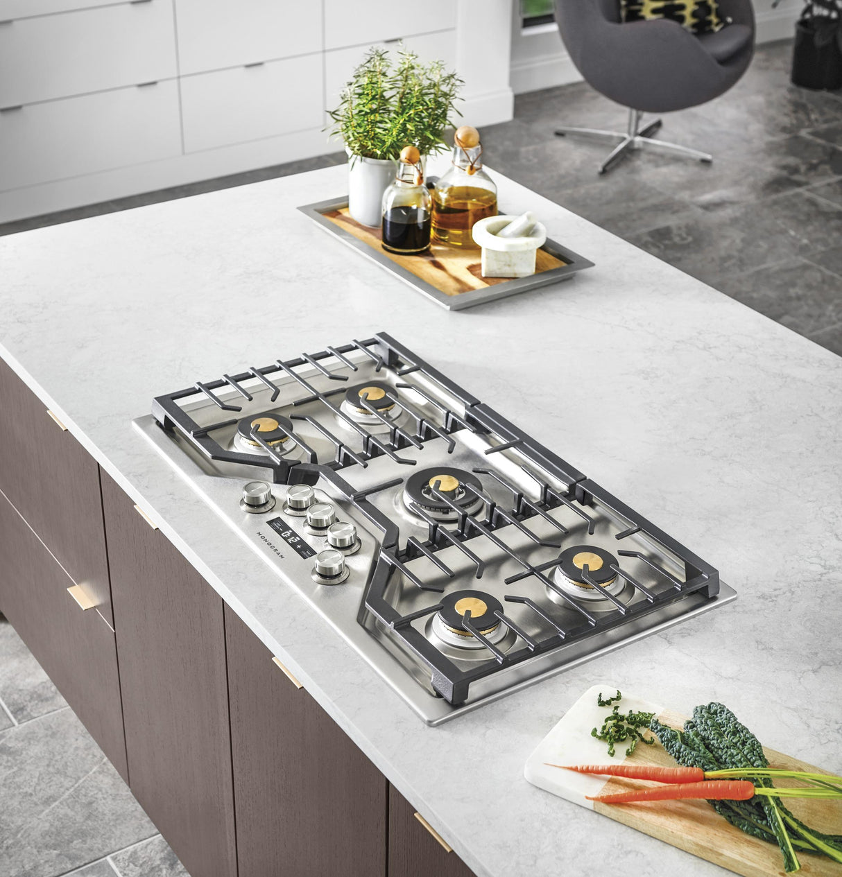 Monogram 36" Deep-Recessed Gas Cooktop
