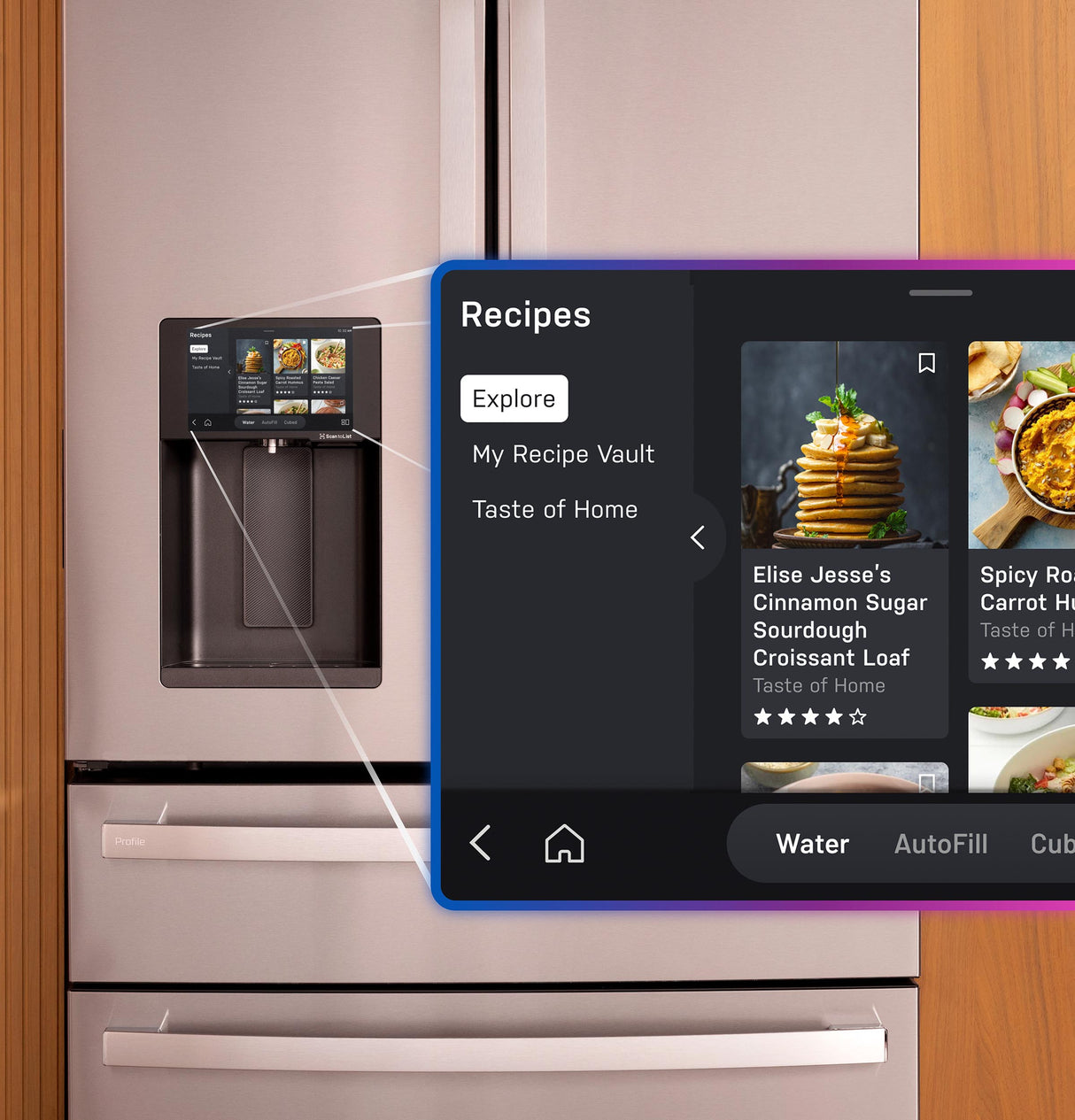 GE Profile™ ENERGY STAR® 27.9 Cu. Ft. Smart 4-Door French-Door Refrigerator with Kitchen Assistant™