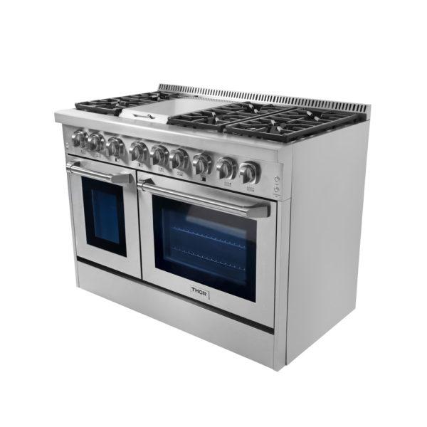 48 Inch Professional Dual Fuel Range In Stainless Steel