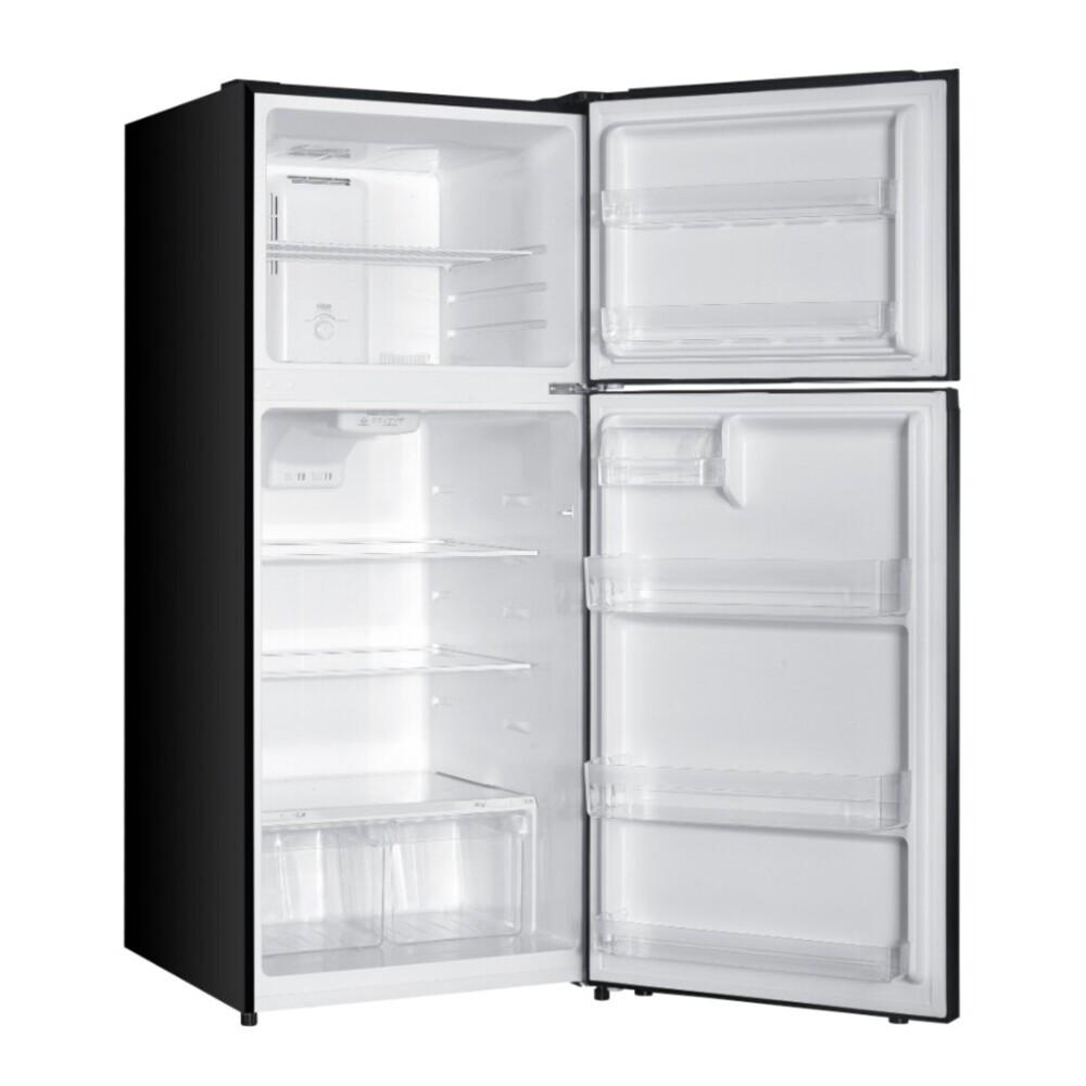 Verona VEFTF2817RBK 28 inch Top Freezer Refrigerator with 17.6 cu. ft. Total Capacity, Reversible Doors, Recessed Handle, Energy Star (Black)