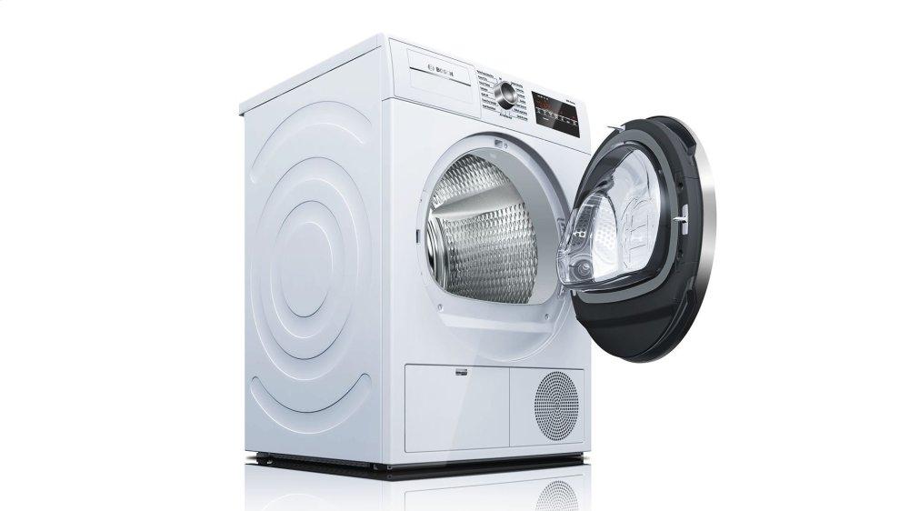 800 Series Cond. Dryer - 208/240V, Cap. 4.0 cu.ft., 15 Cyc.,63 dBA, SS Drum, Chr. Rev./Door Int. Light, ENERGY STAR