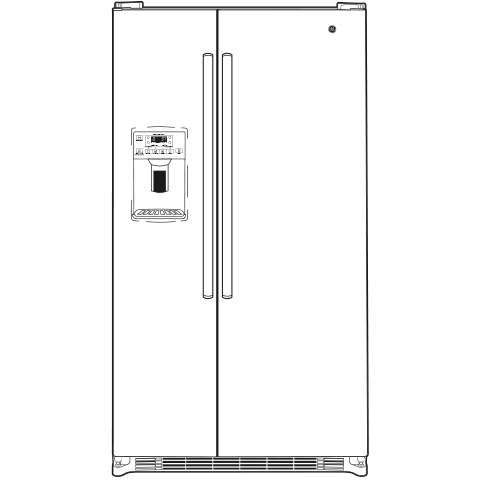 GE® 25.3 Cu. Ft. Side-By-Side Refrigerator