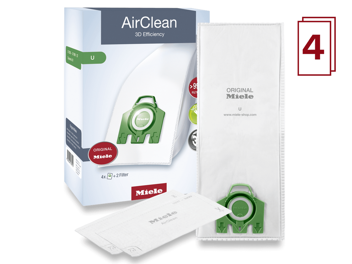4 vacuum bags - for Dynamic U1, S7.