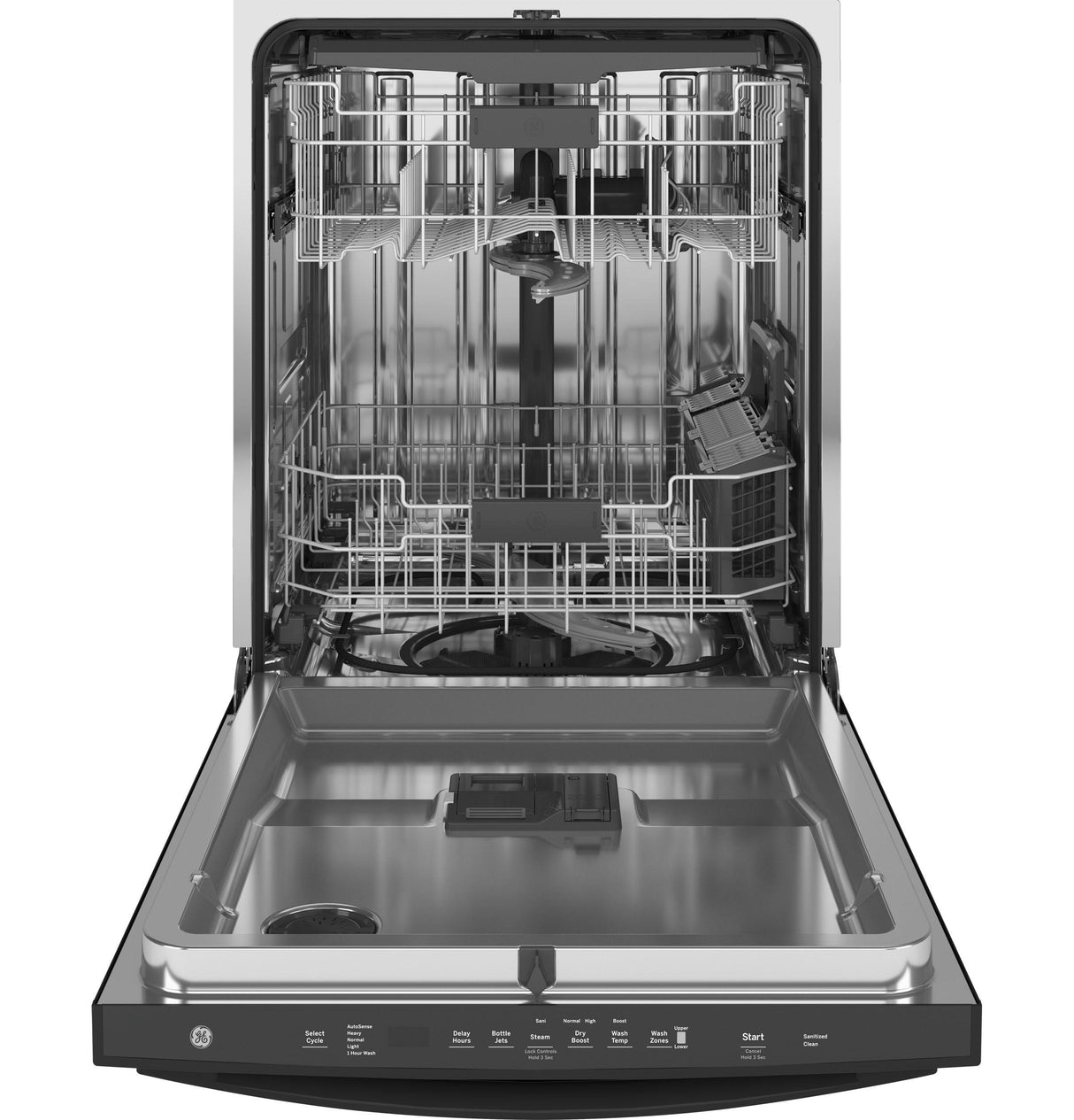 GE® ENERGY STAR® Top Control with Stainless Steel Interior Dishwasher with Sanitize Cycle & Dry Boost with Fan Assist