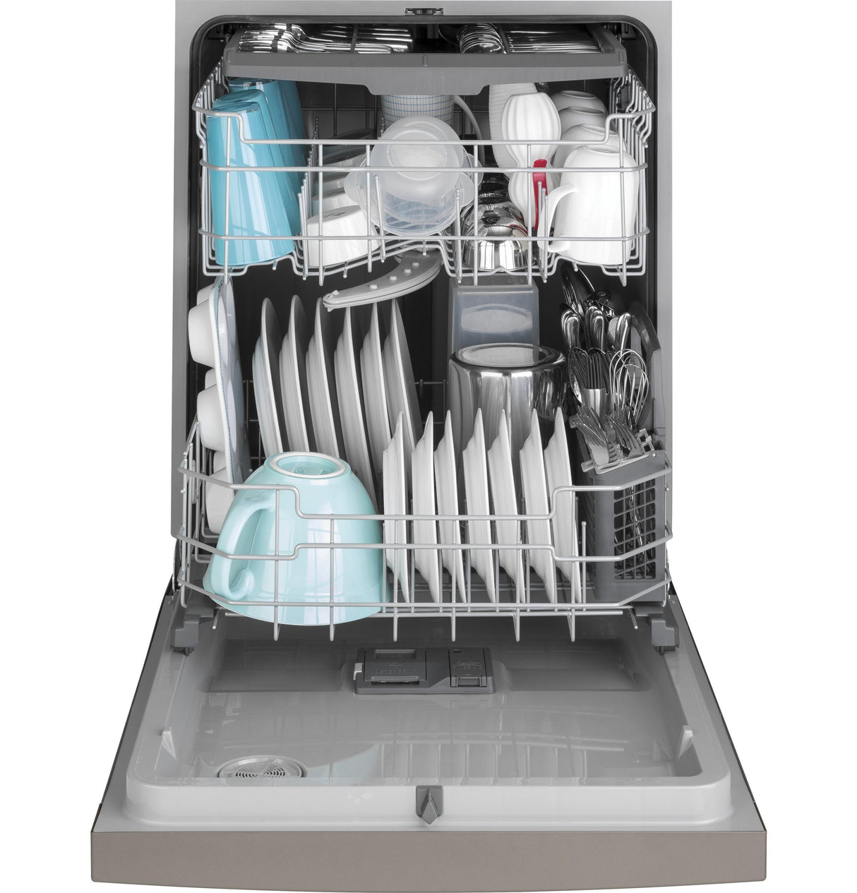 GE® ENERGY STAR® Front Control with Plastic Interior Dishwasher with Sanitize Cycle & Dry Boost
