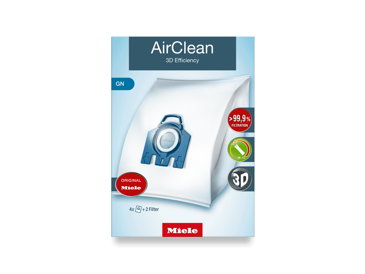 AirClean 3D Efficiency GN dustbags - ensures that dust picked up stays inside the machine.
