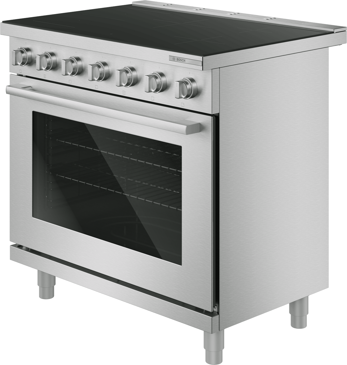 500 Series, Induction freestanding range cooker, 36'', Stainless steel