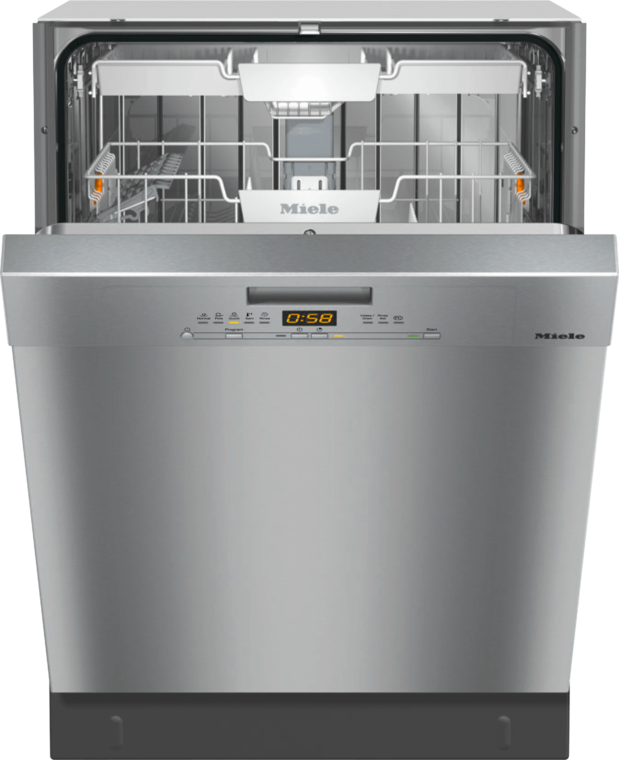 G 5008 SCU Active Clean Touch Steel - Pre-finished, full-size dishwasher in tried-and-tested Miele quality at an affordable entry-level price.