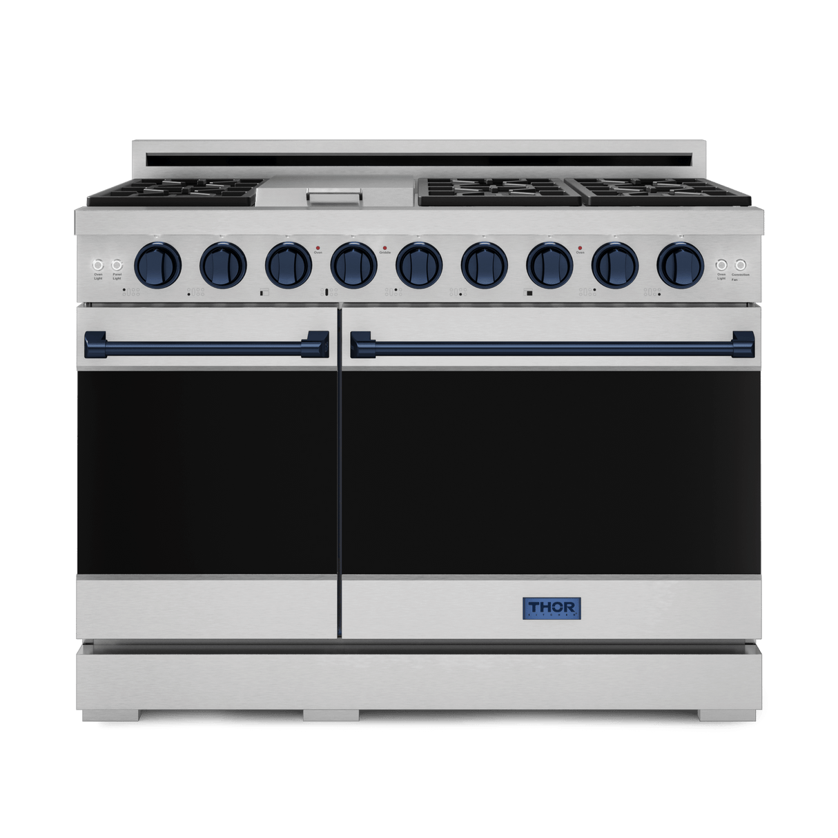 48 Inch Professional Gas Range With Pro-style Knobs In Stainless Steel/blue Gordon Ramsay Series