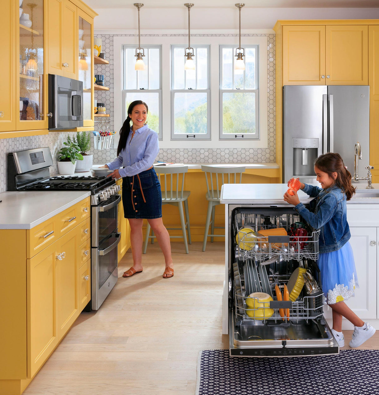 GE 30" Free-Standing Gas Double Oven Convection Range