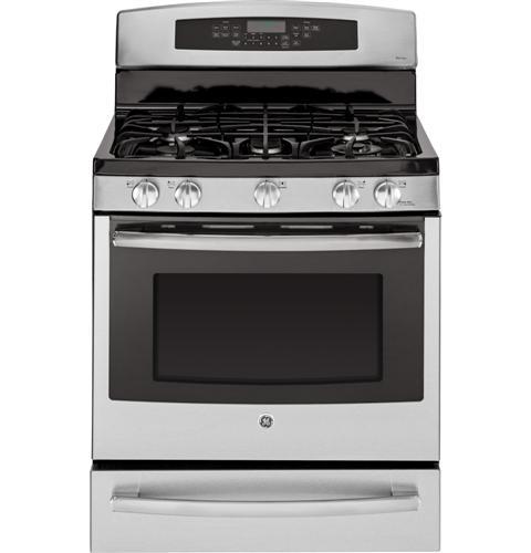 GE Profile™ Series 30" Dual-Fuel Free-Standing Range with Warming Drawer