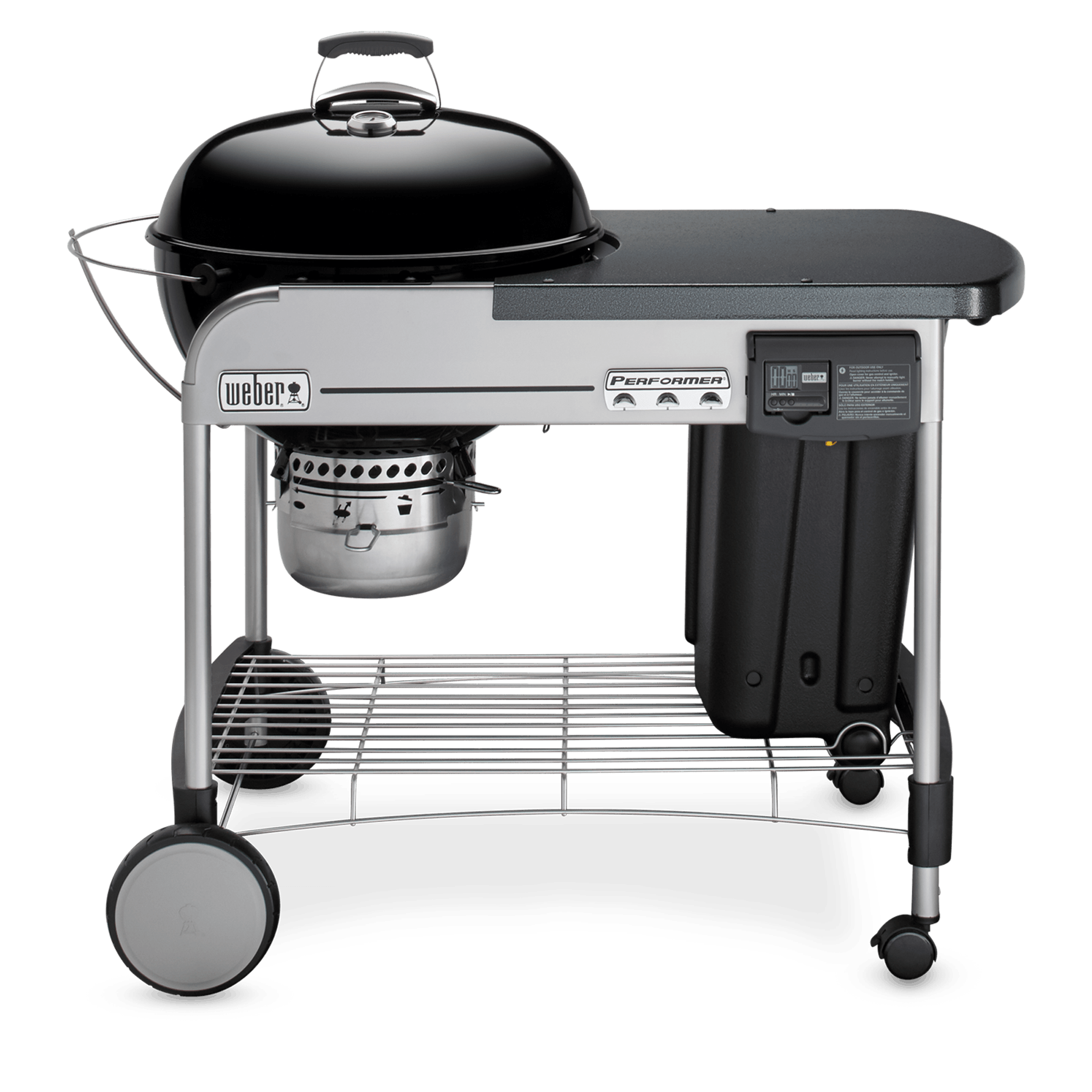 Performer Deluxe Charcoal Grill 22" - Black