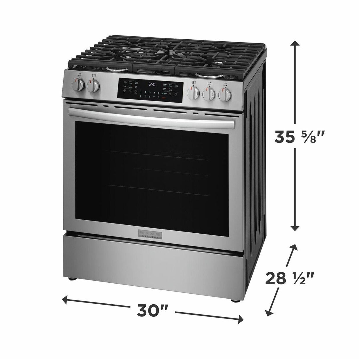 30" Front Control Gas Range