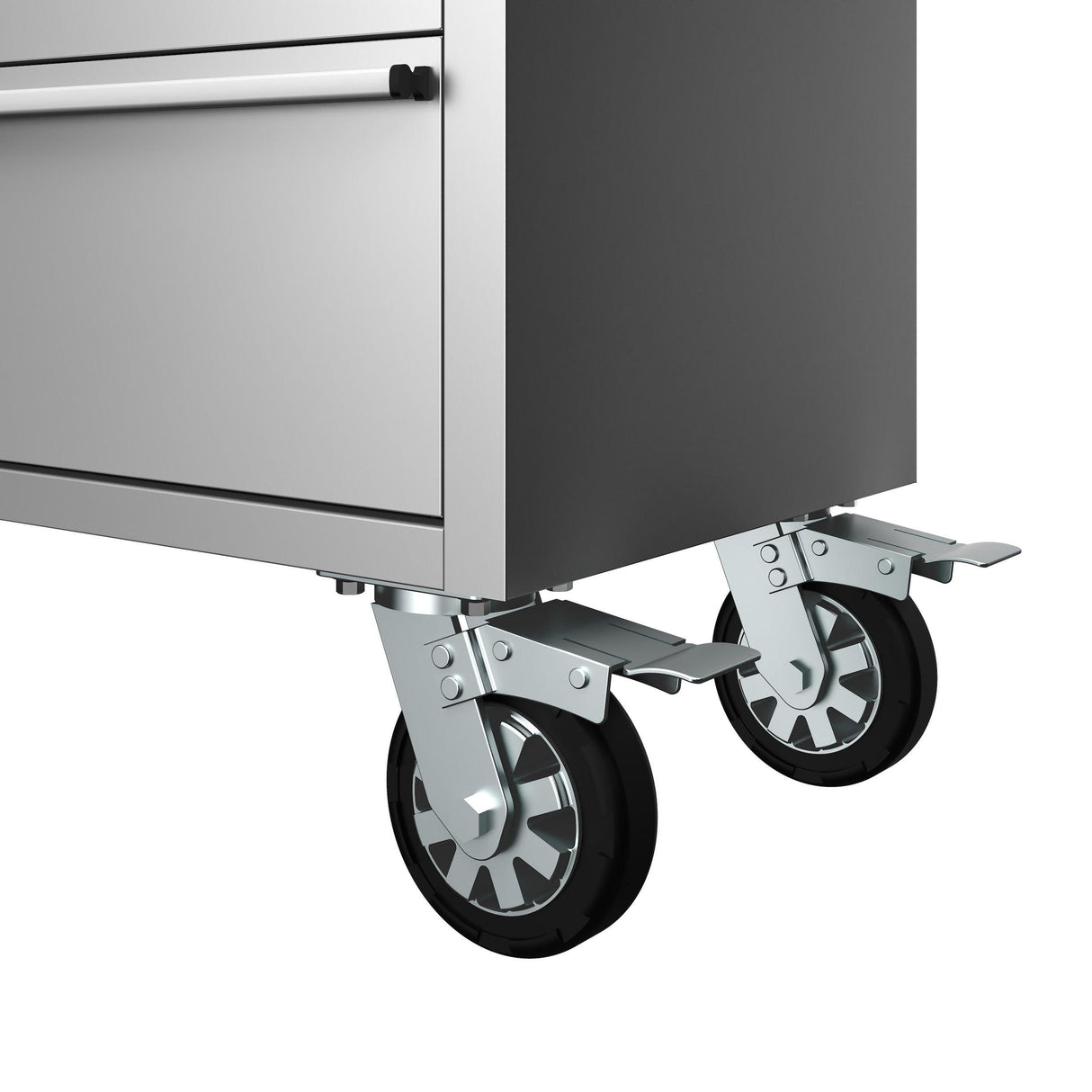 72" Inch 15-drawer Mobile Workbench In Stainless Steel