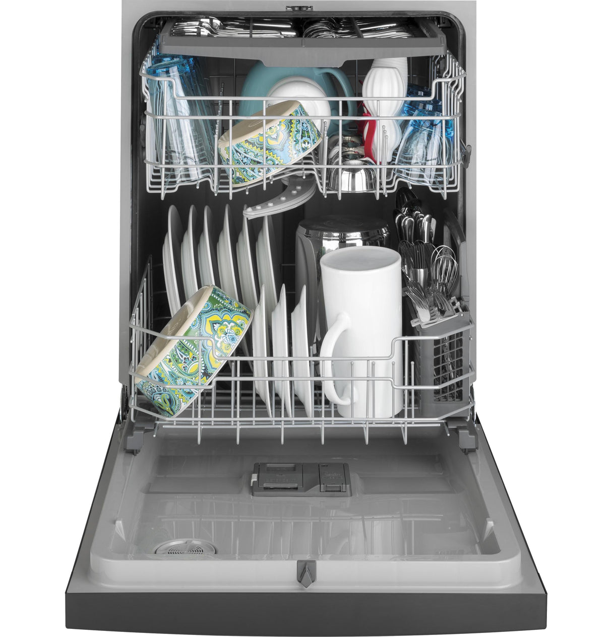 GE® ENERGY STAR® Front Control with Plastic Interior Dishwasher with Sanitize Cycle & Dry Boost
