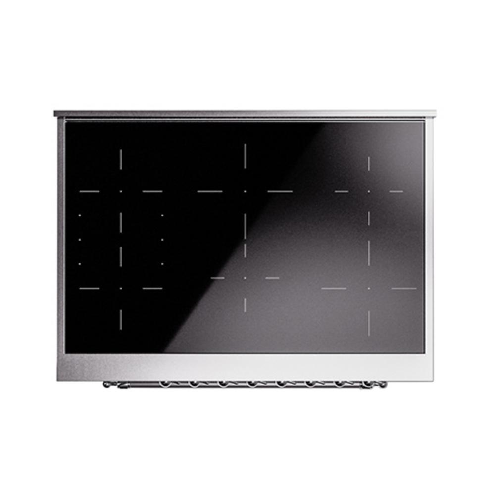 ILVE UNI366NMPSSC Nostalgie II Noblesse 36 inch Induction Range (Triple Glass Door, Stainless Steel, Chrome)