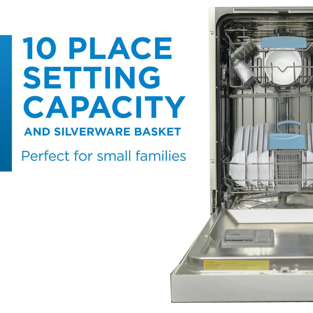 Danby 18" Wide Built-in Dishwasher in White