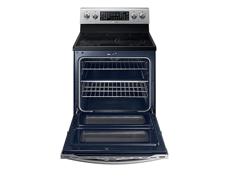 5.9 cu ft. Smart Freestanding Electric Range with Flex Duo™ & Dual Door in Stainless Steel