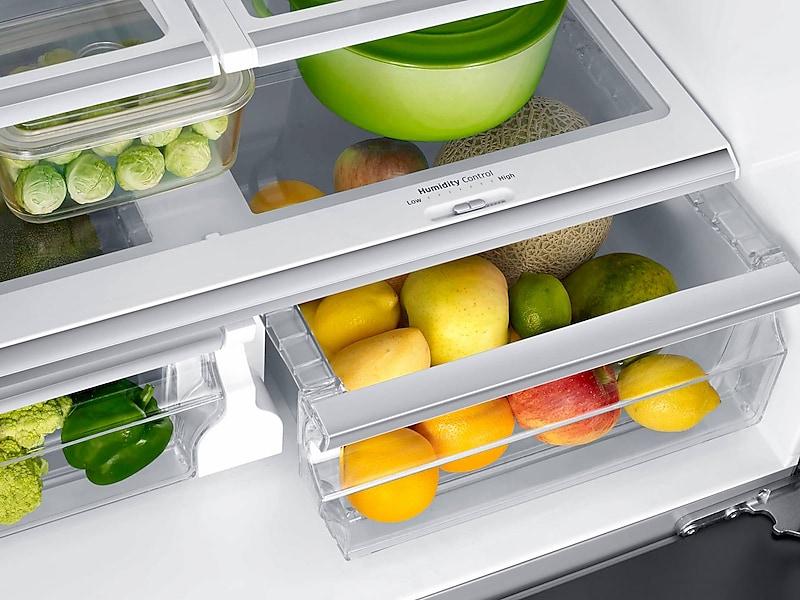 23 cu. ft. Counter Depth 4-Door Flex™ Refrigerator with FlexZone™ in Stainless Steel