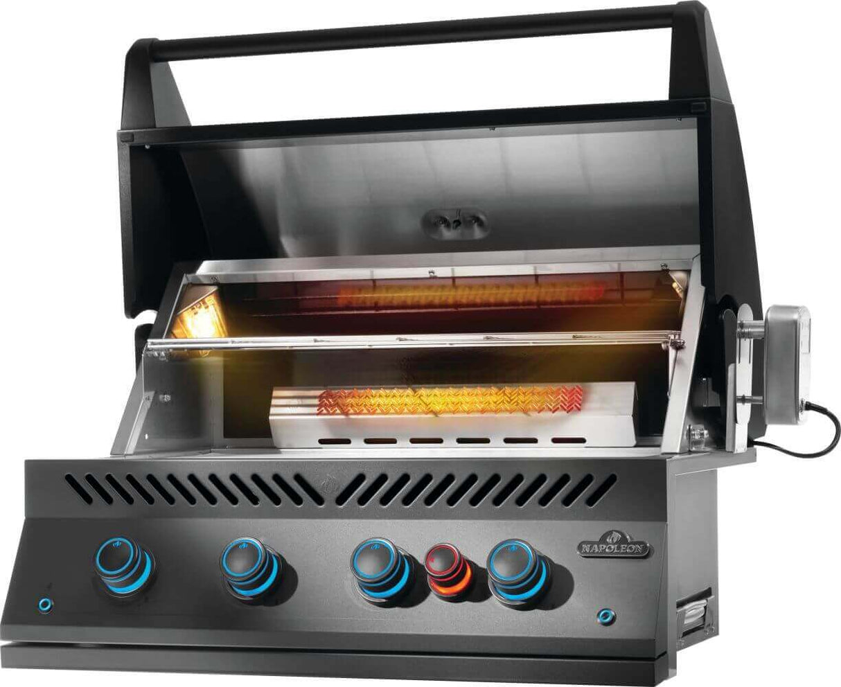 Built-In 700 Series 32 with Infrared Rear Burner , Natural Gas, Matte/Matt Black