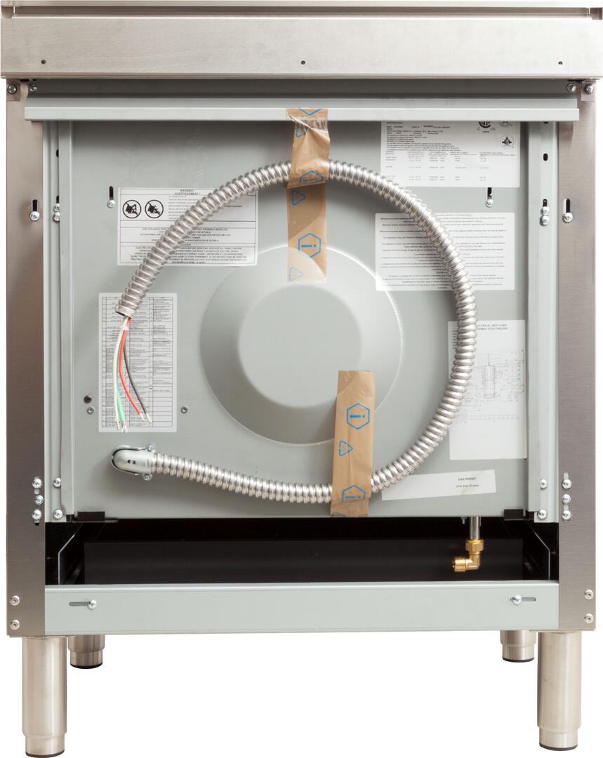 Professional Plus 36 Inch Dual Fuel Liquid Propane Freestanding Range in Stainless Steel with Chrome Trim