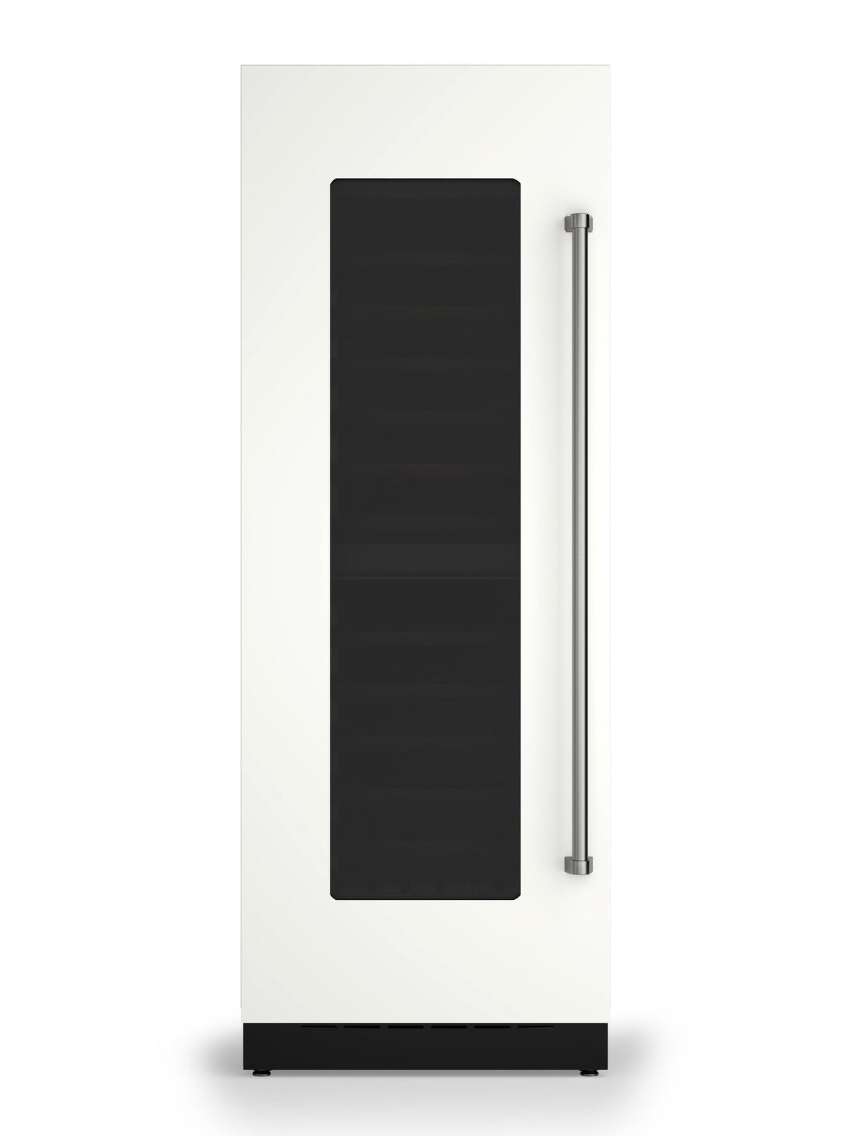 30"W. Integrated Wine Cellar Door Panel - Pure White Left Hinge