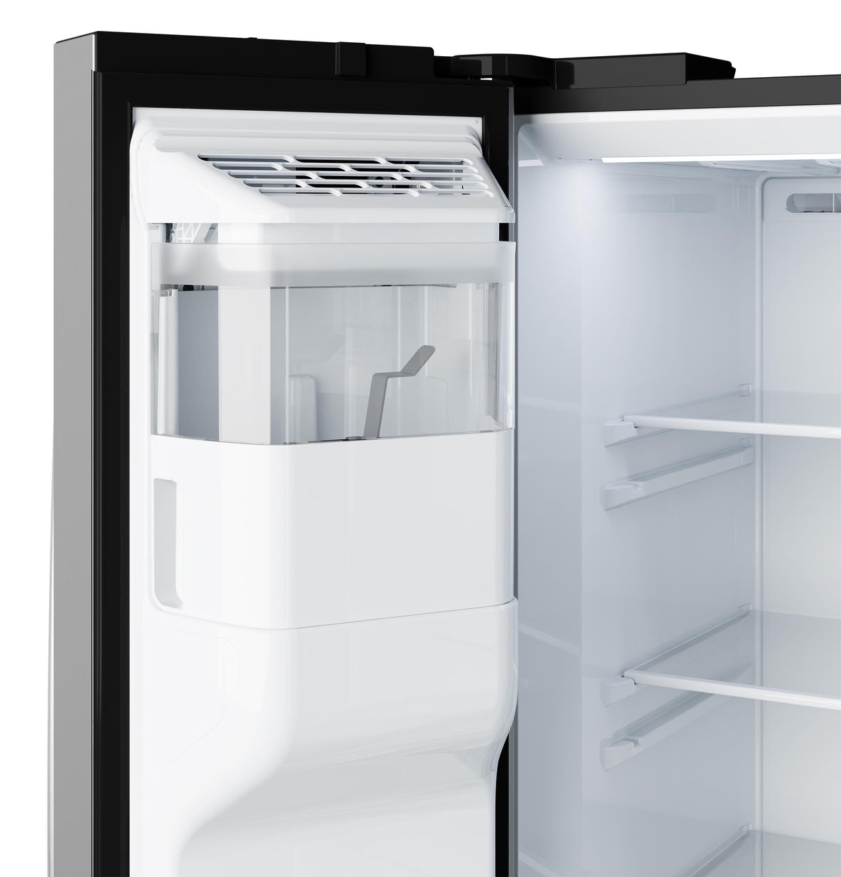 GE® 23.6 Cu. Ft. Counter-Depth Side-By-Side Refrigerator with Extra Tall Dispenser and In-Door Icemaker