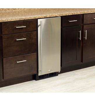 15" Clear Ice Machine - No Factory-Installed Drain Pump - Solid Stainless Steel Door - Right Hinge