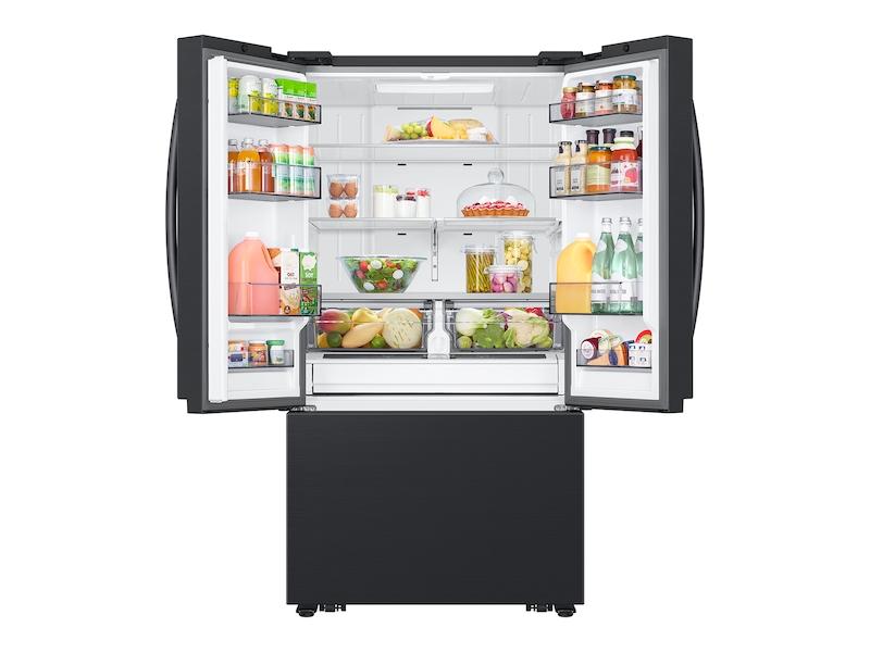 32 cu. ft. Mega Capacity 3-Door French Door Refrigerator with Dual Auto Ice Maker in Matte Black Steel