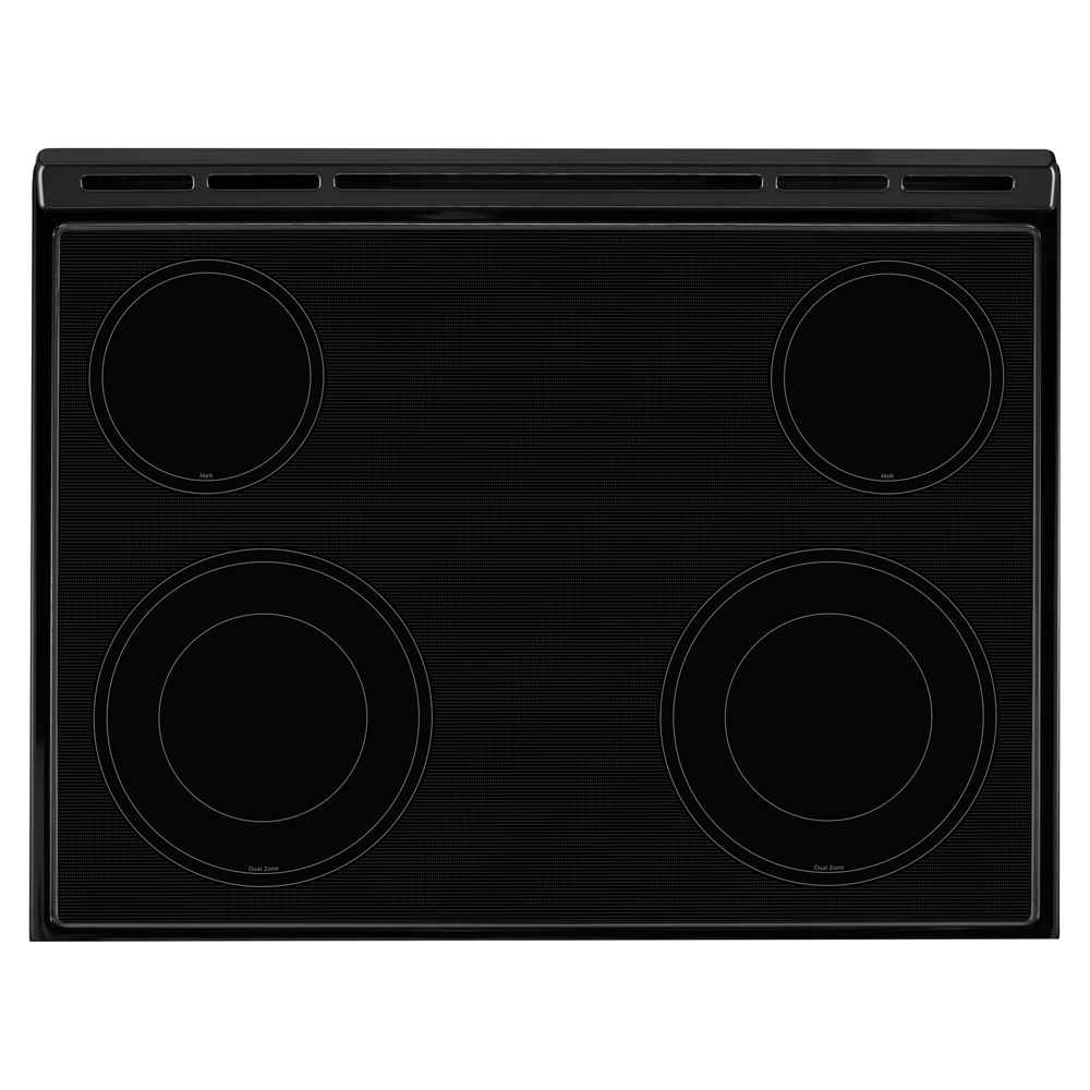4.8 cu. ft. Guided Electric Front Control Range With The Easy-Wipe Ceramic Glass Cooktop