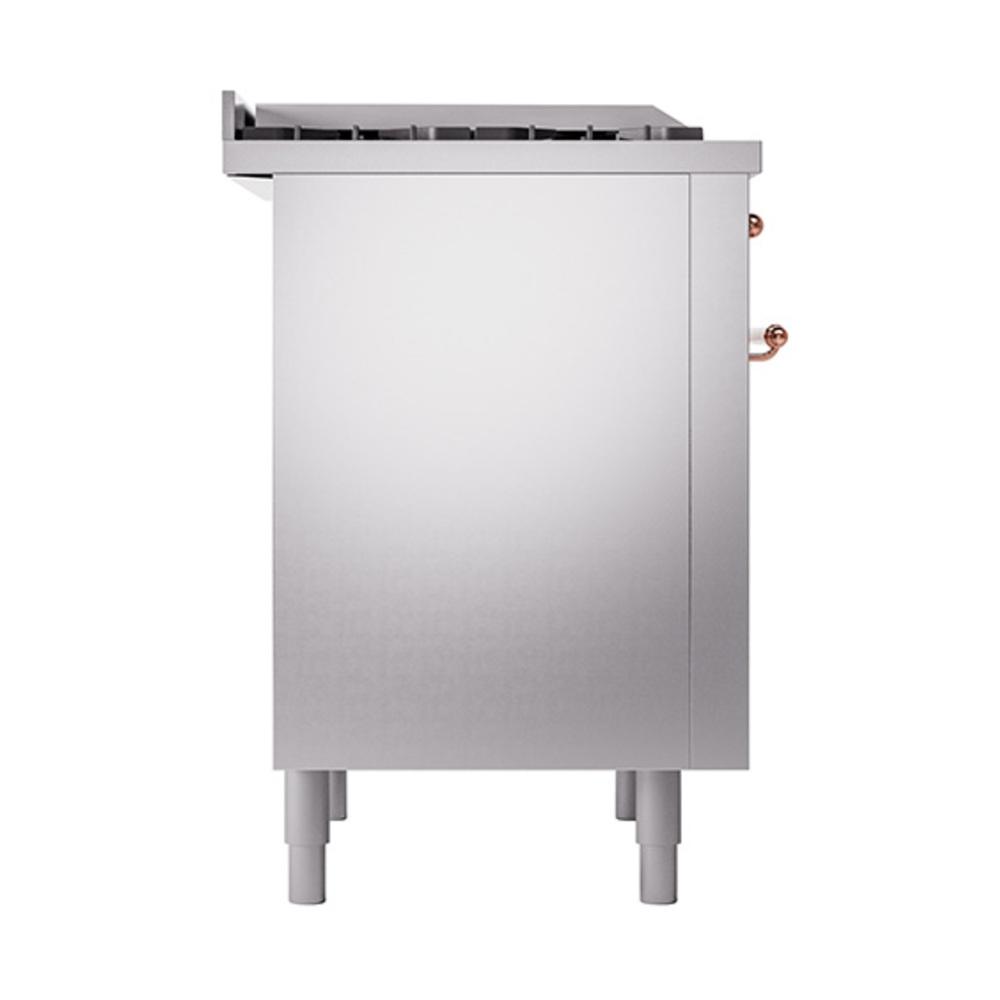 ILVE UN36FQNMPSSPLP Nostalgie II Noblesse 36 inch Dual Fuel Range (Liquid Propane, Solid Door, Stainless Steel, Copper)