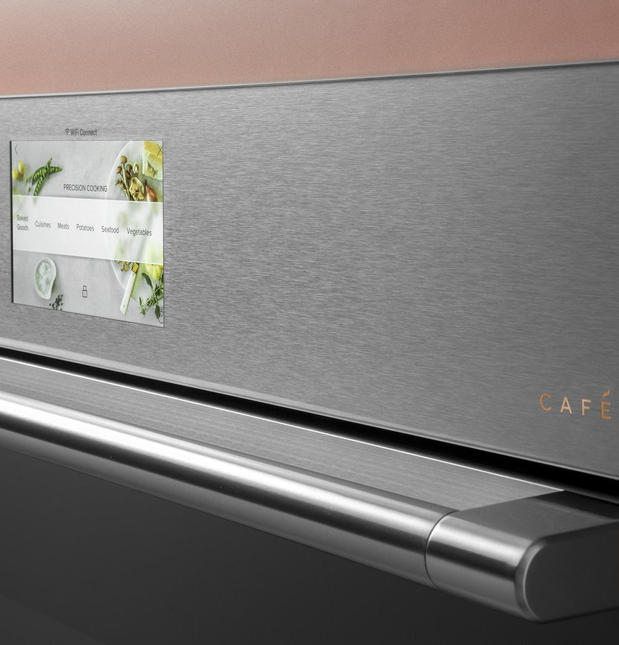 Café™ 27" Smart Single Wall Oven with Convection in Platinum Glass