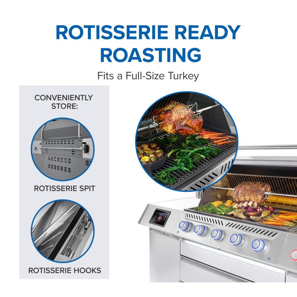 Prestige PRO 665 Elite with Smart Technology & Electric Smoker Box , Natural Gas, Stainless Steel