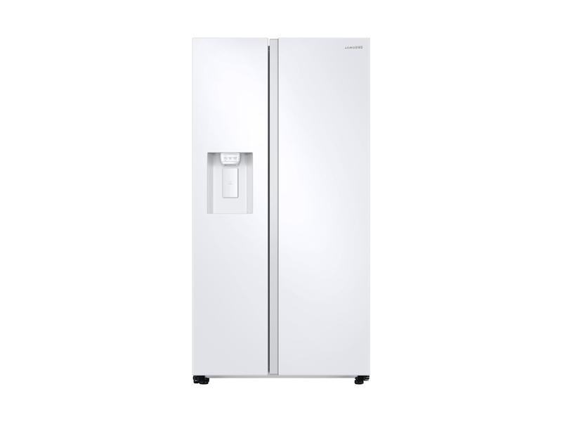 27.4 cu. ft. Large Capacity Side-by-Side Refrigerator in White